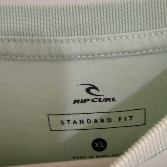 Rip Curl Mint Green Short Sleeve Tee with Chest Logo | XL - Picture 5 of 9